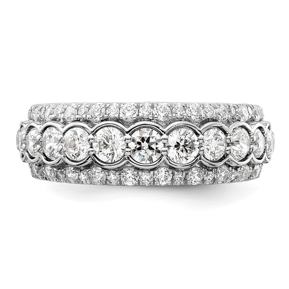 14k White Gold 2 Ct. Lab Grown Diamond VS/SI+ G+ Fashion Ring