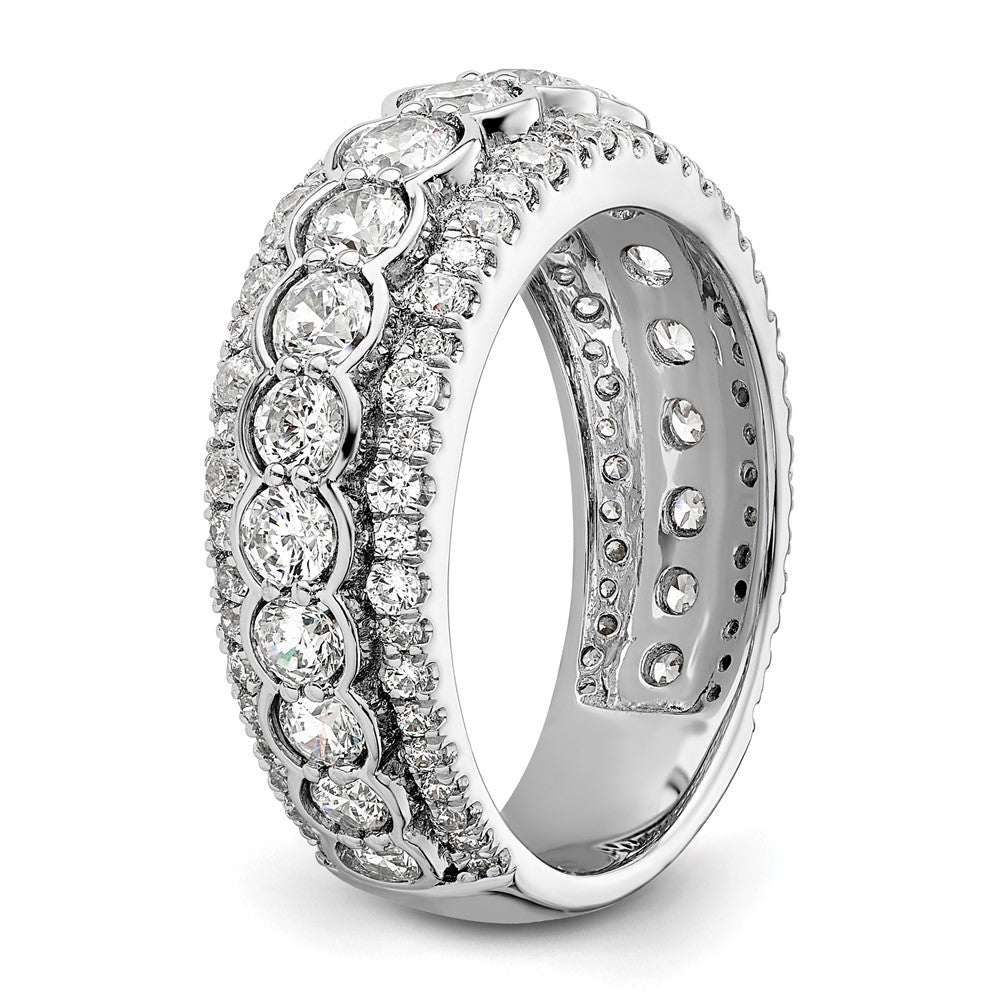 14k White Gold 2 Ct. Lab Grown Diamond VS/SI+ G+ Fashion Ring