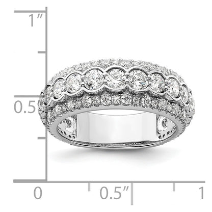 14k White Gold 2 Ct. Lab Grown Diamond VS/SI+ G+ Fashion Ring