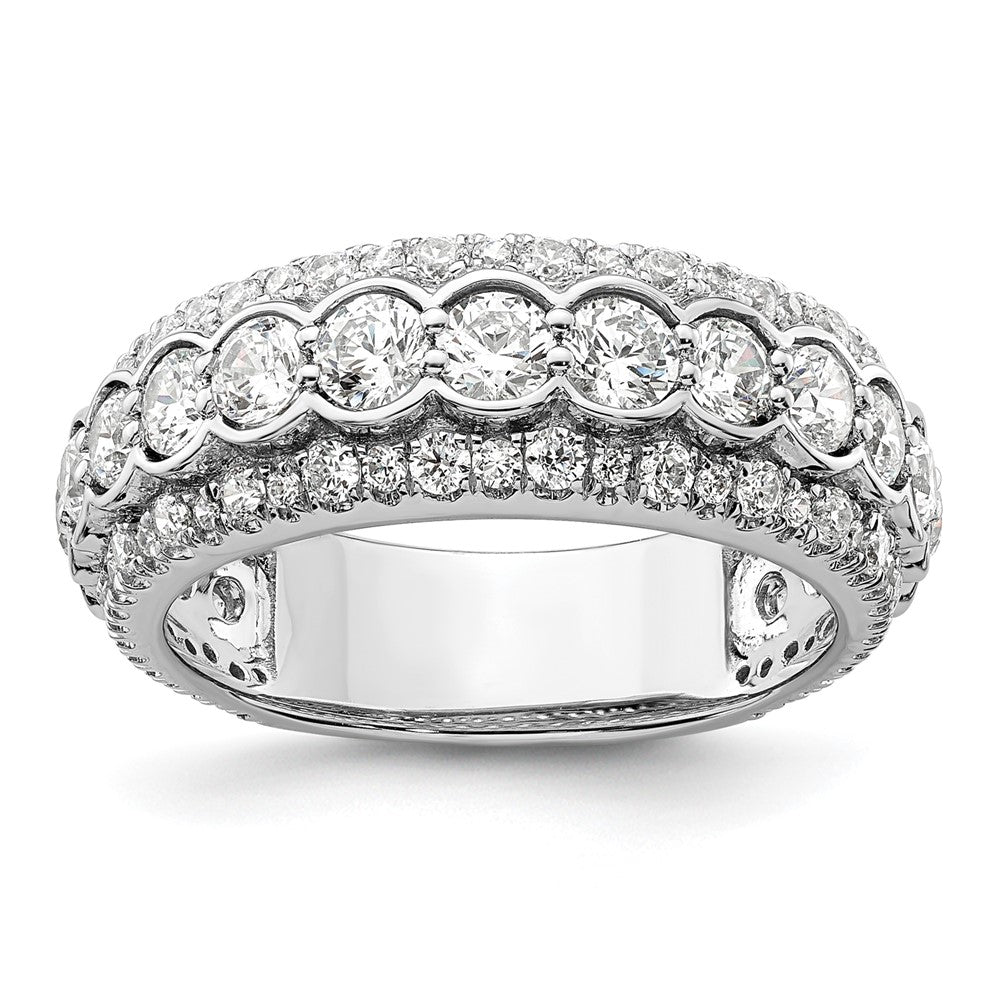 14k White Gold 2 Ct. Lab Grown Diamond VS/SI+ G+ Fashion Ring