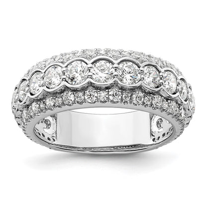 14k White Gold 2 Ct. Lab Grown Diamond VS/SI+ G+ Fashion Ring