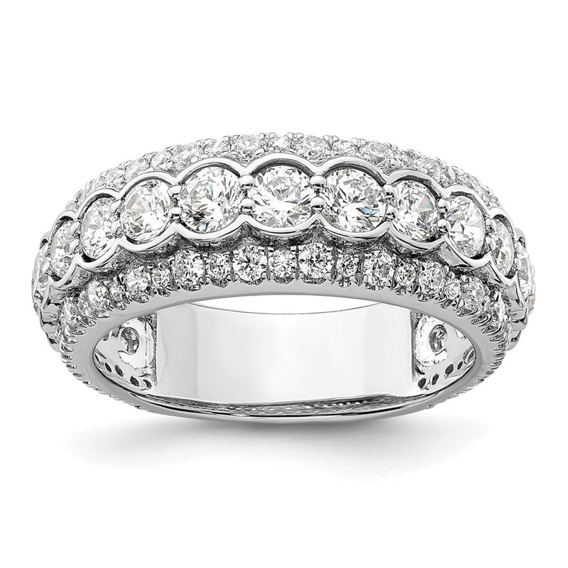 14k White Gold 2 Ct. Lab Grown Diamond VS/SI+ G+ Fashion Ring
