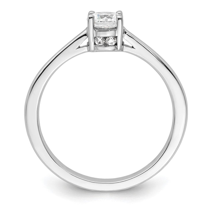 10k White Gold 1 Ct. Lab Grown Diamond VS/SI+ G+ Engagement Ring