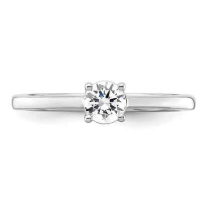 10k White Gold 1 Ct. Lab Grown Diamond VS/SI+ G+ Engagement Ring