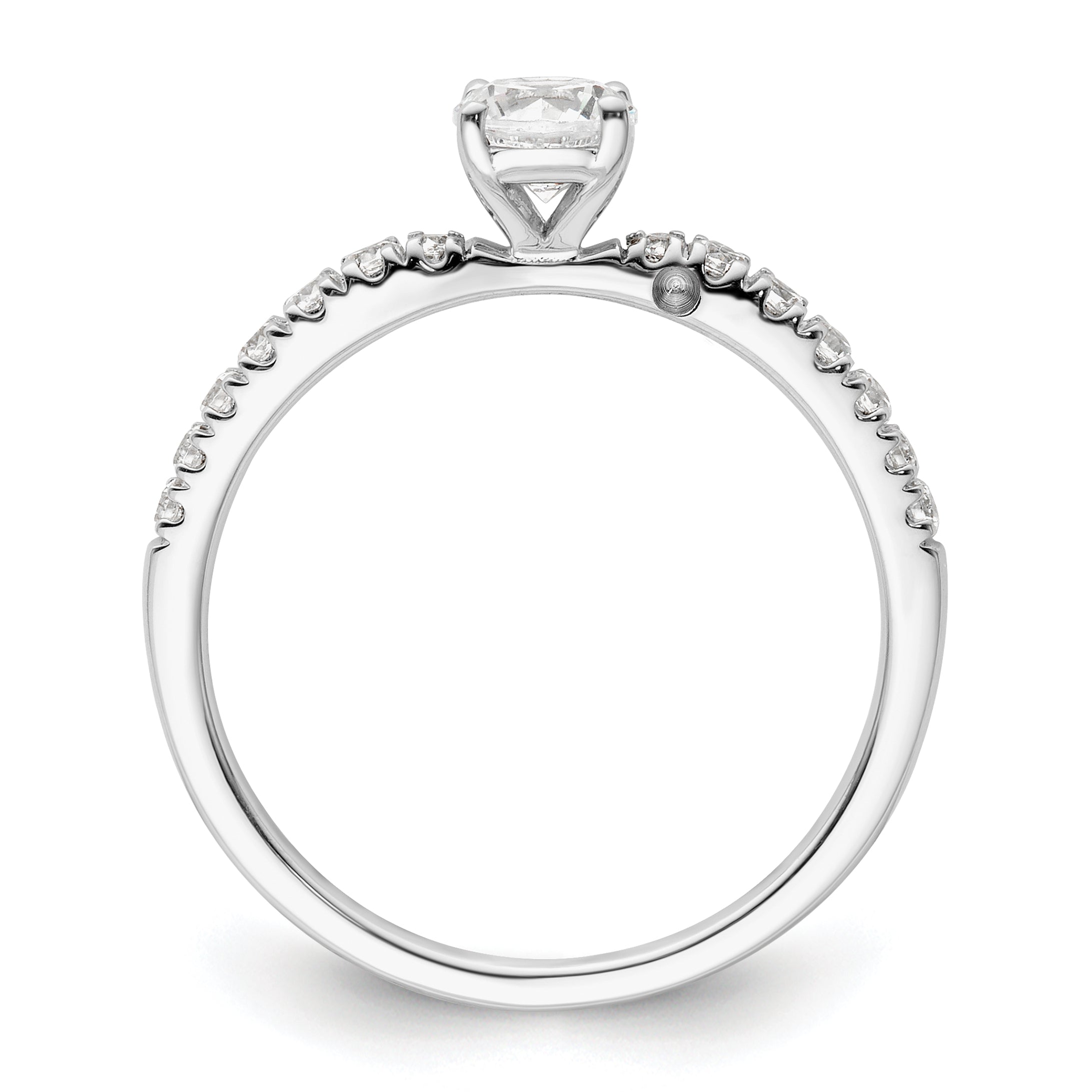 14K White Gold Lab Grown VS/SI FGH Diamond Two Promises Engagement Ring