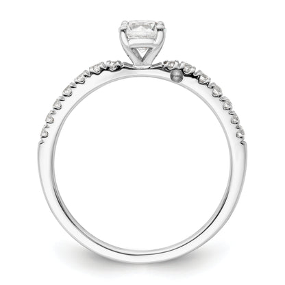 14K White Gold Lab Grown VS/SI FGH Diamond Two Promises Engagement Ring