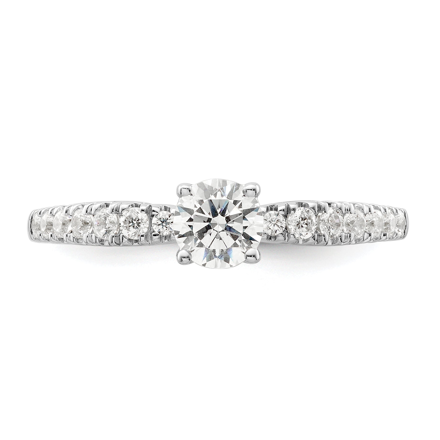 14K White Gold Lab Grown VS/SI FGH Diamond Two Promises Engagement Ring