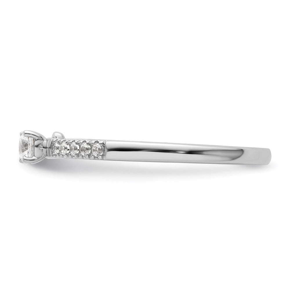 Two Promises 14k White Gold 1/4 Ct. Lab Grown Diamond VS/SI+ G+ Promise Band Ring