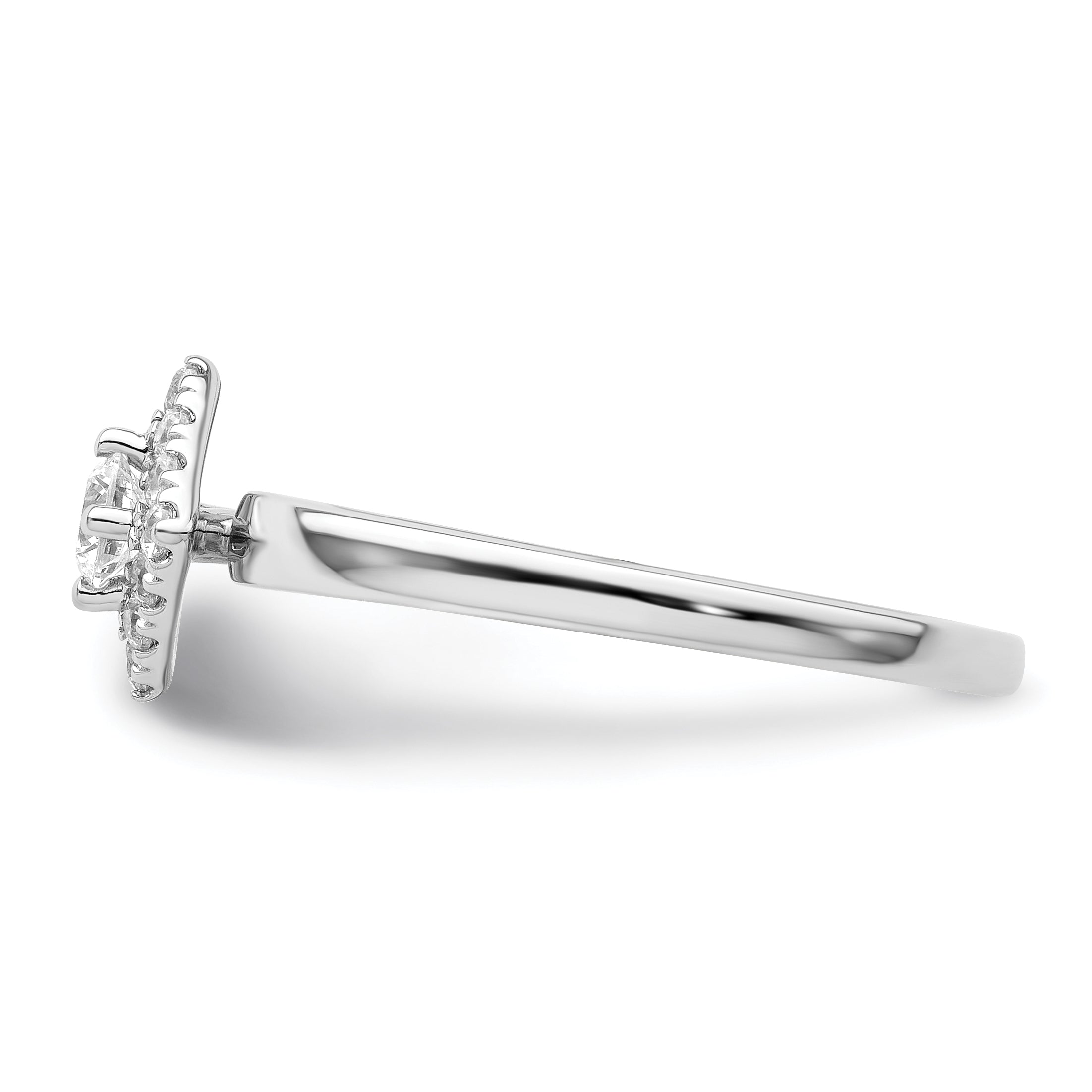 Two Promises 14k White Gold 1/3 Ct. Lab Grown Diamond VS/SI+ G+ Halo Engagement Ring