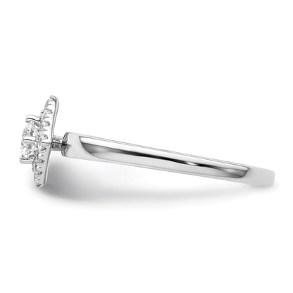 Two Promises 14k White Gold 1/3 Ct. Lab Grown Diamond VS/SI+ G+ Halo Engagement Ring