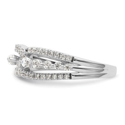 14k White Gold 1/2 Ct. Lab Grown Diamond VS/SI+ G+ Fashion Ring