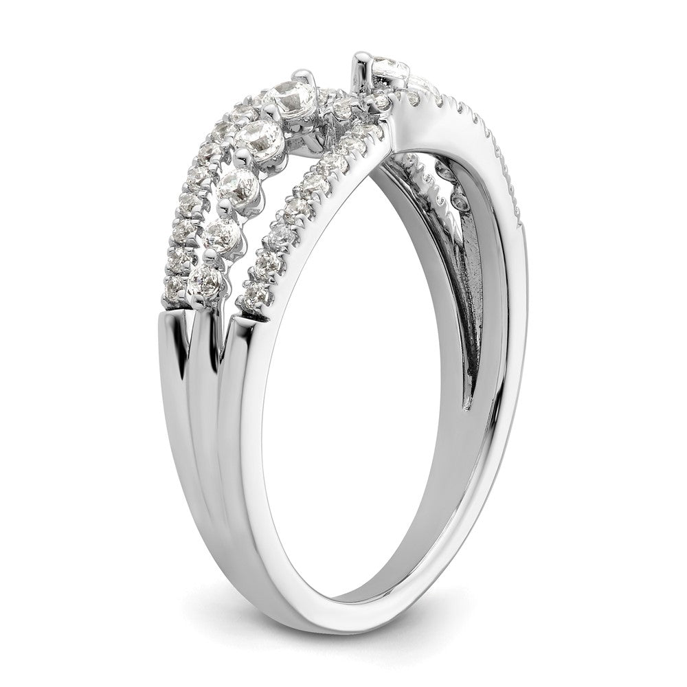 14k White Gold 1/2 Ct. Lab Grown Diamond VS/SI+ G+ Fashion Ring