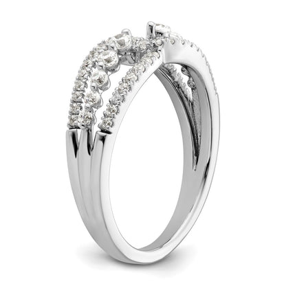 14k White Gold 1/2 Ct. Lab Grown Diamond VS/SI+ G+ Fashion Ring