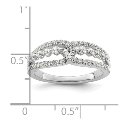 14k White Gold 1/2 Ct. Lab Grown Diamond VS/SI+ G+ Fashion Ring