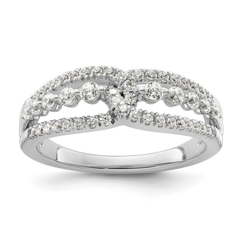 14k White Gold 1/2 Ct. Lab Grown Diamond VS/SI+ G+ Fashion Ring