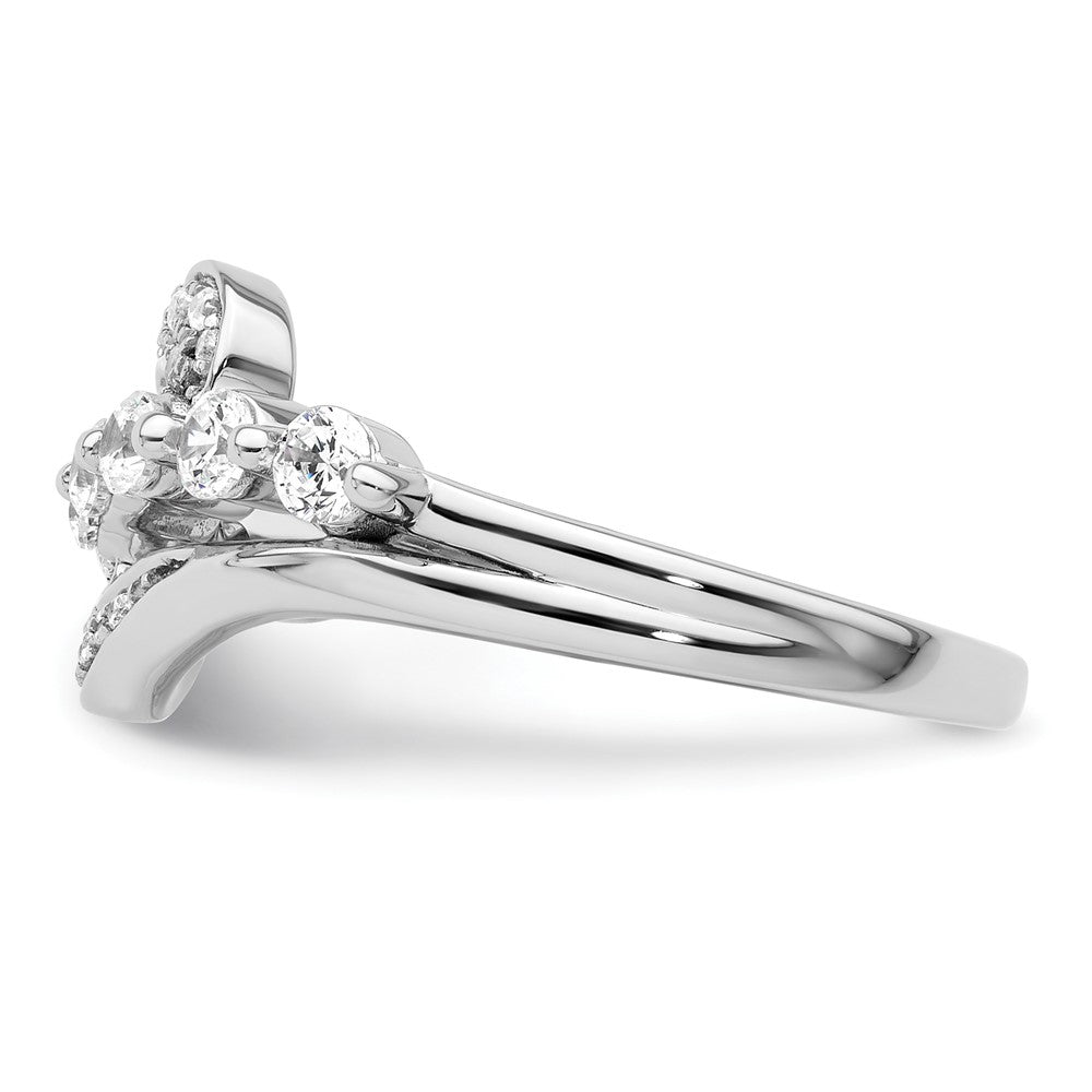 14k White Gold 1 1/5 Ct. Lab Grown Diamond VS/SI+ G+ Fashion Ring