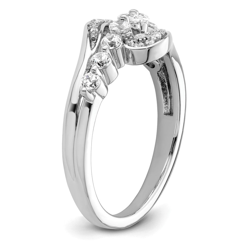 14k White Gold 1 1/5 Ct. Lab Grown Diamond VS/SI+ G+ Fashion Ring