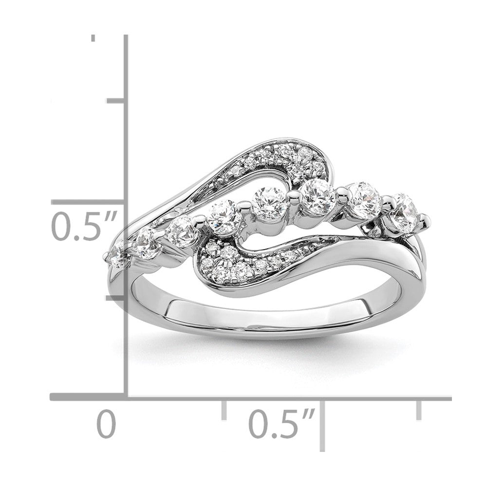 14k White Gold 1 1/5 Ct. Lab Grown Diamond VS/SI+ G+ Fashion Ring