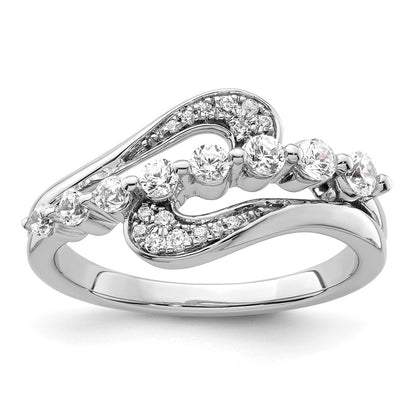 14k White Gold 1 1/5 Ct. Lab Grown Diamond VS/SI+ G+ Fashion Ring