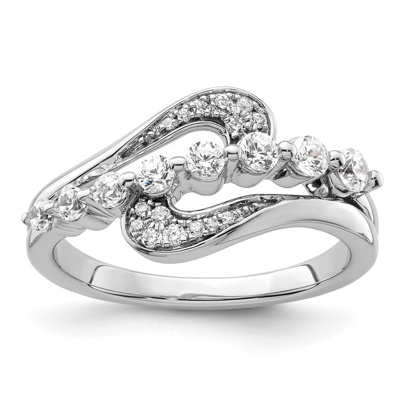 14k White Gold 1 1/5 Ct. Lab Grown Diamond VS/SI+ G+ Fashion Ring