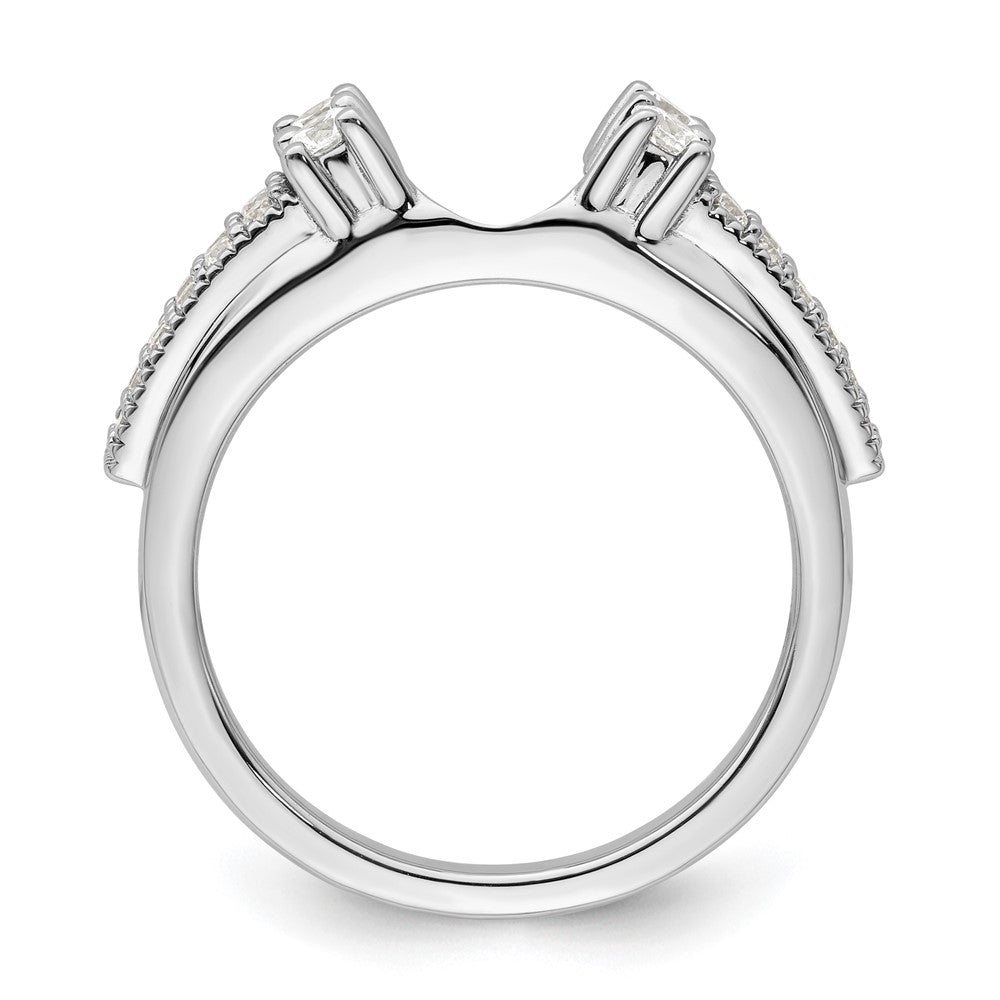 14k White Gold 1/2 Ct. Lab Grown Diamond VS/SI+ G+ Ring Wrap