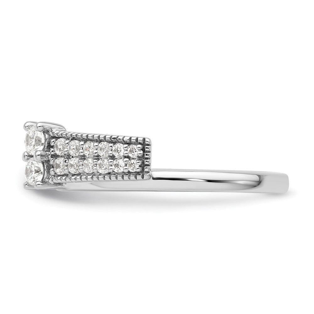 14k White Gold 1/2 Ct. Lab Grown Diamond VS/SI+ G+ Ring Wrap