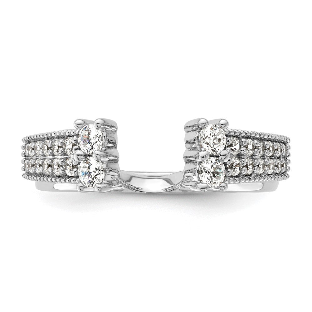 14k White Gold 1/2 Ct. Lab Grown Diamond VS/SI+ G+ Ring Wrap