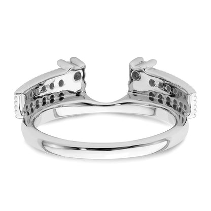 14k White Gold 1/2 Ct. Lab Grown Diamond VS/SI+ G+ Ring Wrap