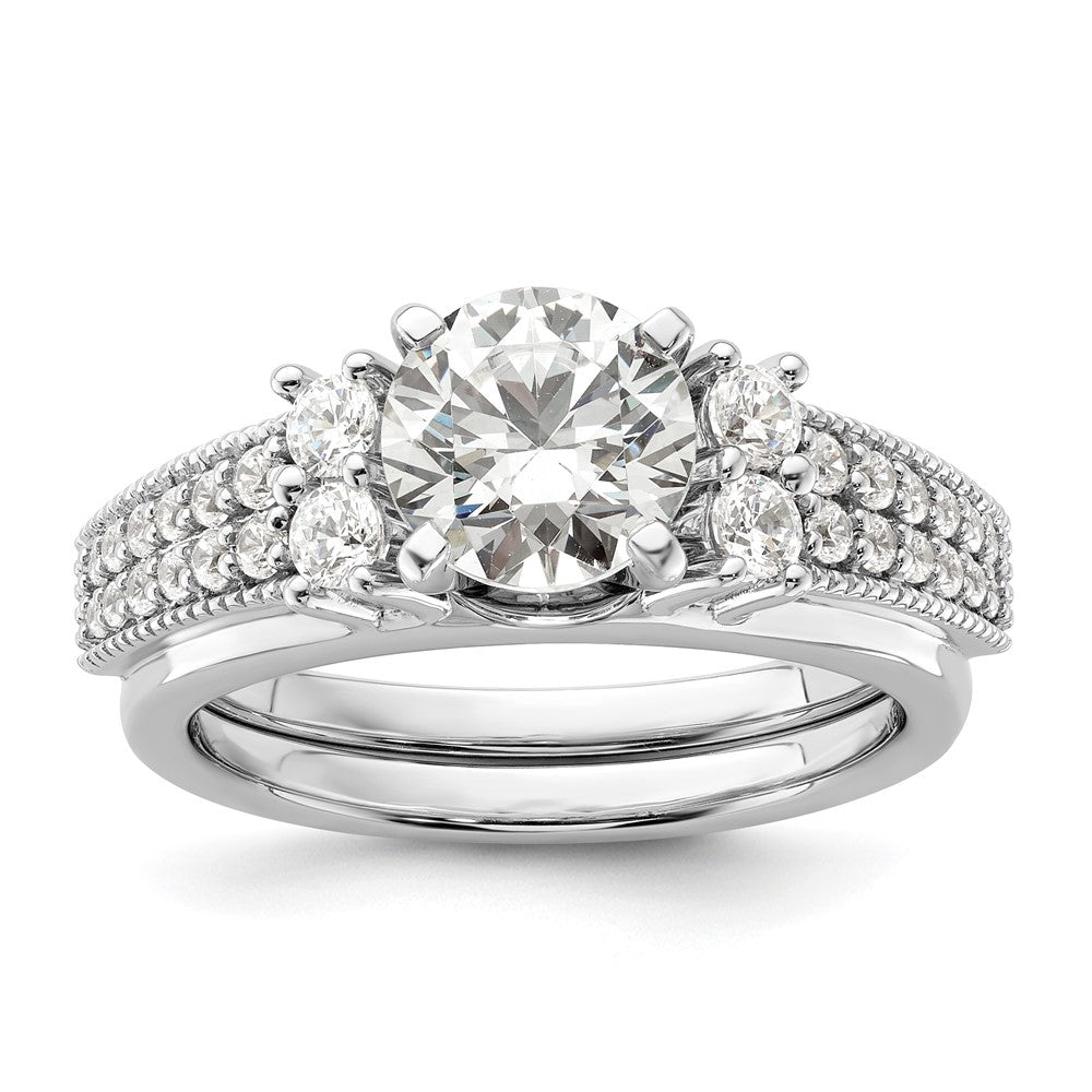14k White Gold 1/2 Ct. Lab Grown Diamond VS/SI+ G+ Ring Wrap