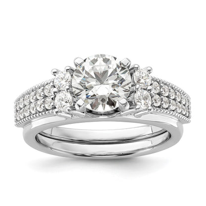 14k White Gold 1/2 Ct. Lab Grown Diamond VS/SI+ G+ Ring Wrap