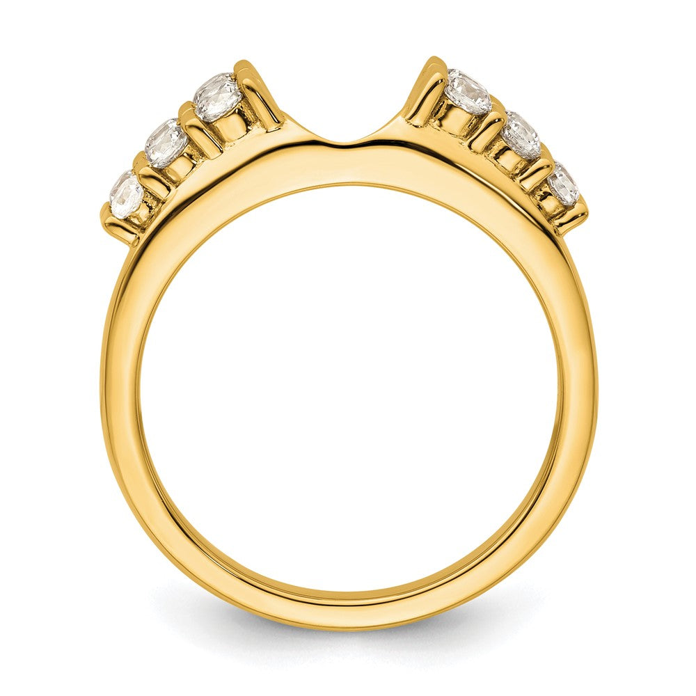 14k Yellow Gold 1/2 Ct. Lab Grown Diamond VS/SI+ G+ Ring Wrap