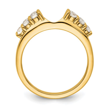 14k Yellow Gold 1/2 Ct. Lab Grown Diamond VS/SI+ G+ Ring Wrap
