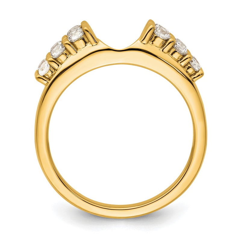 14k Yellow Gold 1/2 Ct. Lab Grown Diamond VS/SI+ G+ Ring Wrap