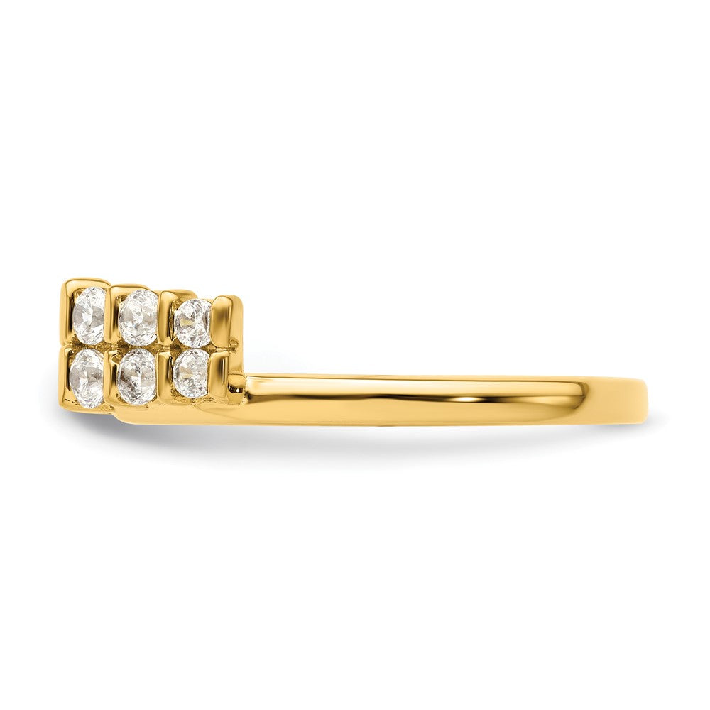 14k Yellow Gold 1/2 Ct. Lab Grown Diamond VS/SI+ G+ Ring Wrap