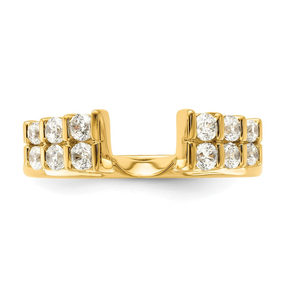 14k Yellow Gold 1/2 Ct. Lab Grown Diamond VS/SI+ G+ Ring Wrap