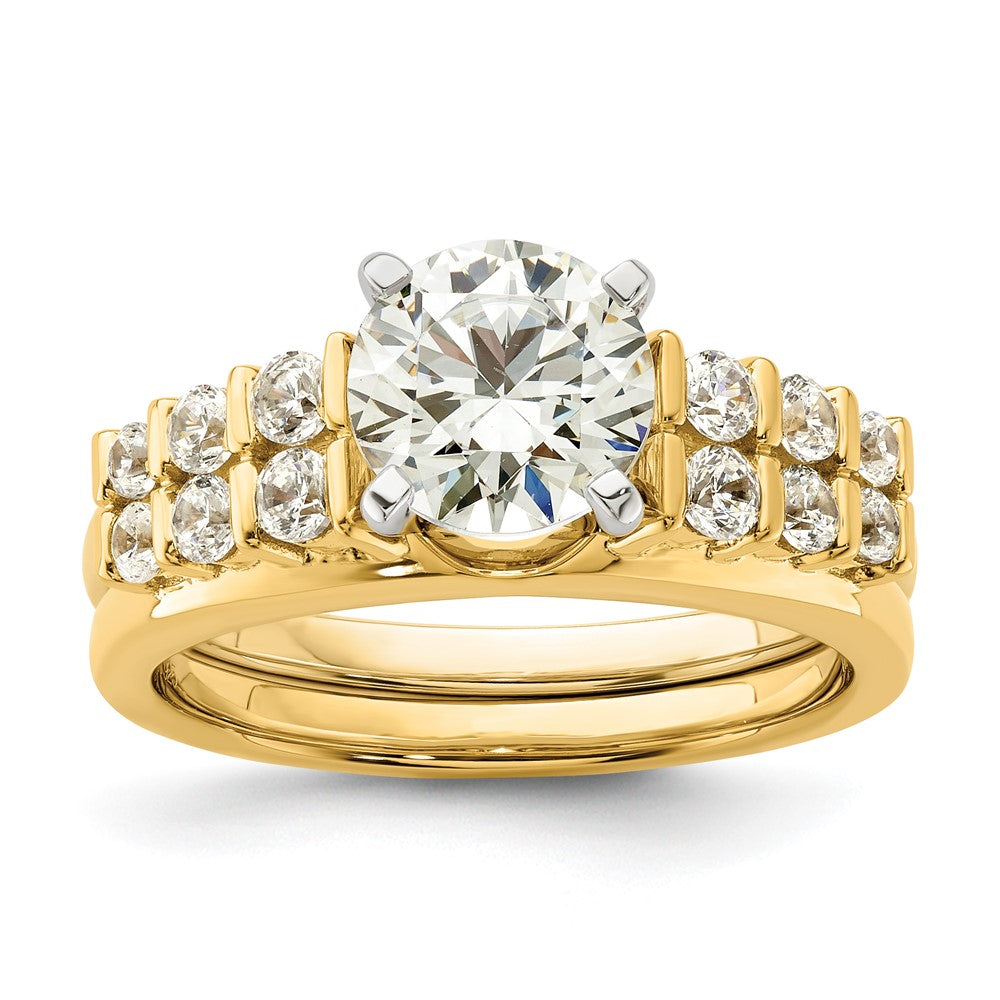 14k Yellow Gold 1/2 Ct. Lab Grown Diamond VS/SI+ G+ Ring Wrap
