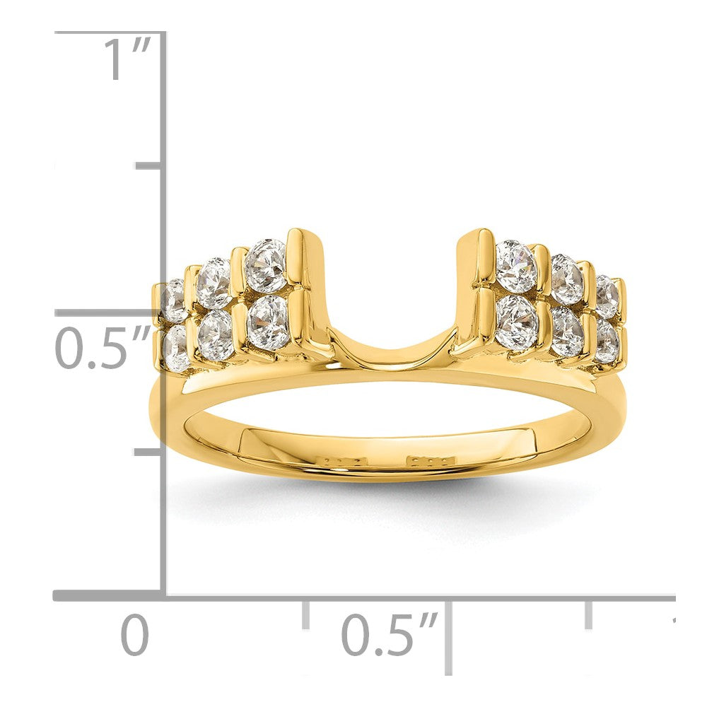 14k Yellow Gold 1/2 Ct. Lab Grown Diamond VS/SI+ G+ Ring Wrap