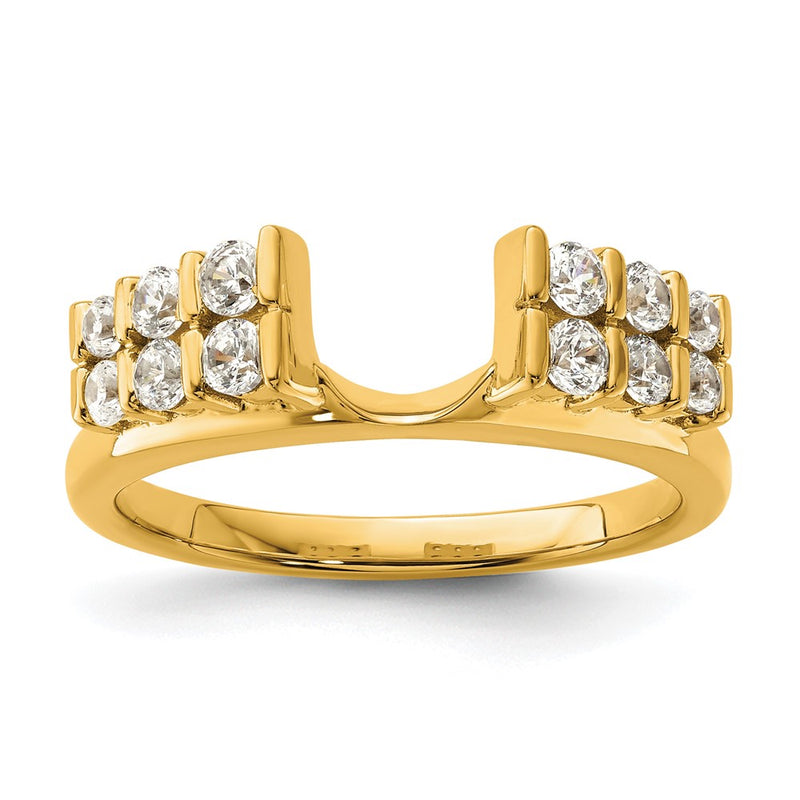 14k Yellow Gold 1/2 Ct. Lab Grown Diamond VS/SI+ G+ Ring Wrap