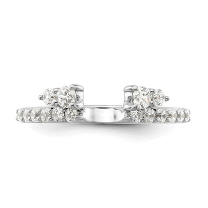 14k White Gold 1/2 Ct. Lab Grown Diamond VS/SI+ G+ Complete Ring Wrap