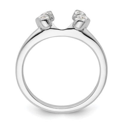 14K White Gold Lab Grown VS/SI+ G+ Diamond Ring Wrap