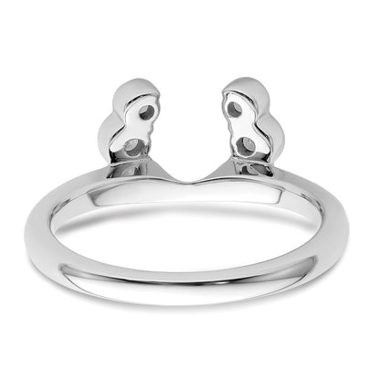 14K White Gold Lab Grown VS/SI+ G+ Diamond Ring Wrap