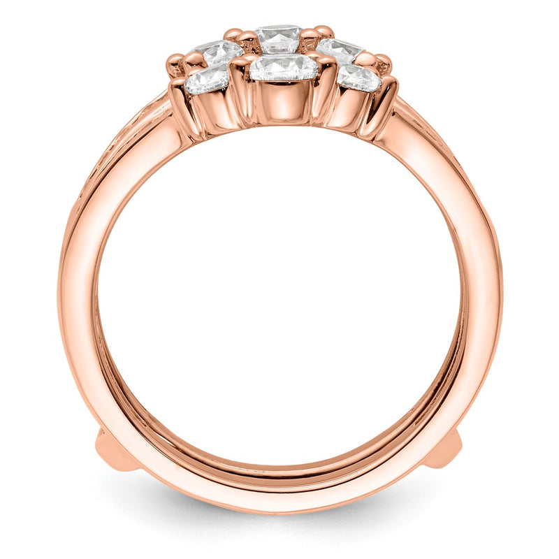 14k Rose Gold Lab Grown Diamond VS/SI FGH Guard