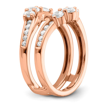 14k Rose Gold Lab Grown Diamond VS/SI FGH Guard