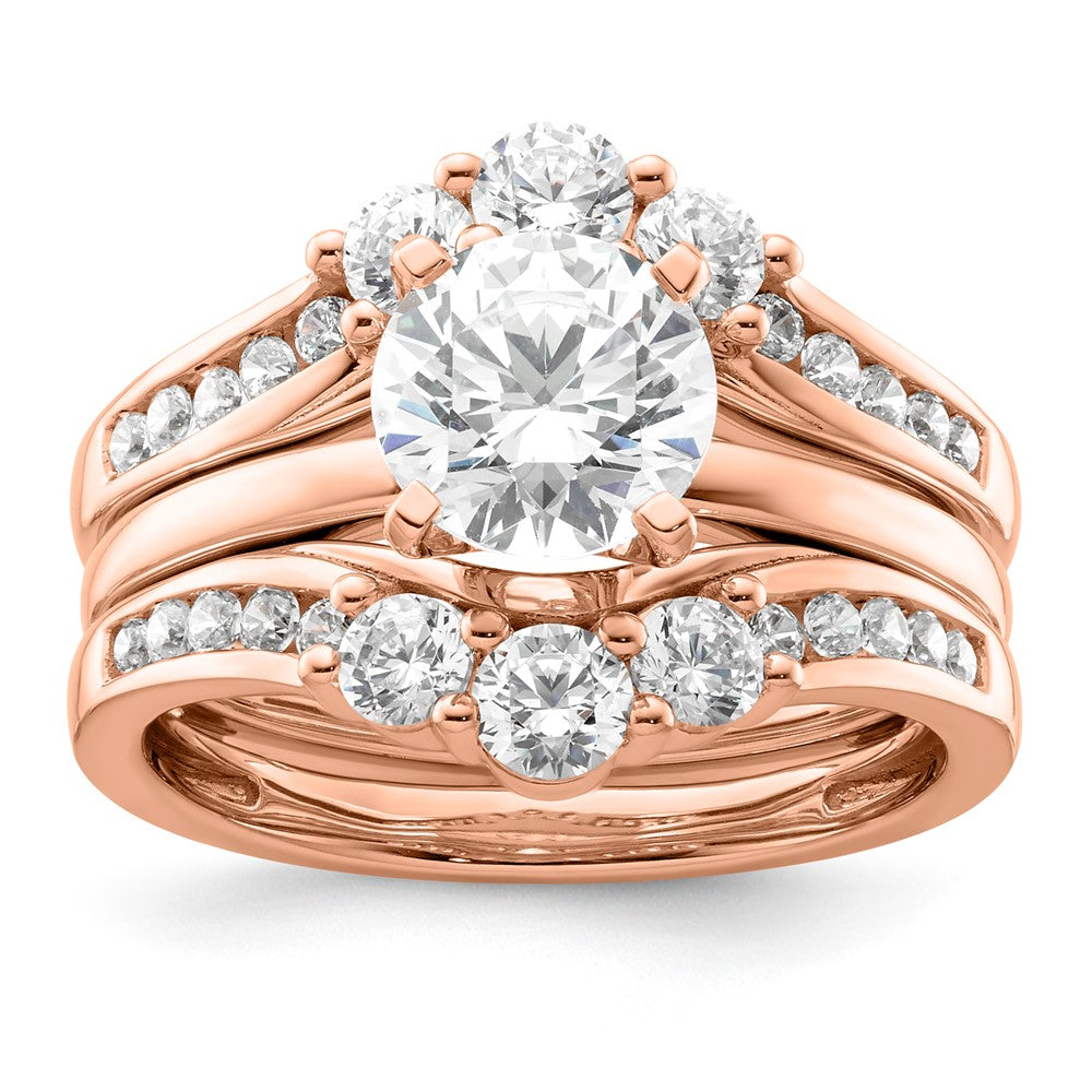 14k Rose Gold Lab Grown Diamond VS/SI FGH Guard