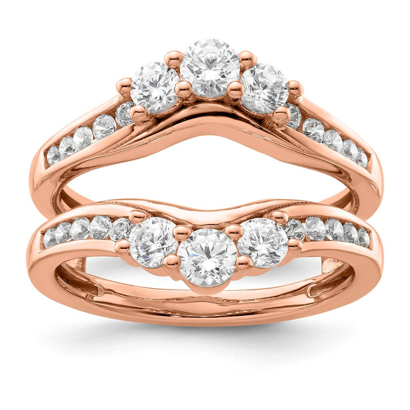 14k Rose Gold Lab Grown Diamond VS/SI FGH Guard