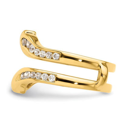 14k Yellow Gold 5/8 Ct. Lab Grown Diamond VS/SI+ G+ Ring Guard