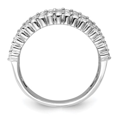 14k White Gold 1 1/2 Ct. Lab Grown Diamond VS/SI+ G+ Complete Fashion Band