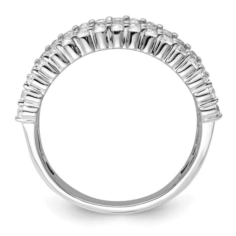 14k White Gold 1 1/2 Ct. Lab Grown Diamond VS/SI+ G+ Complete Fashion Band