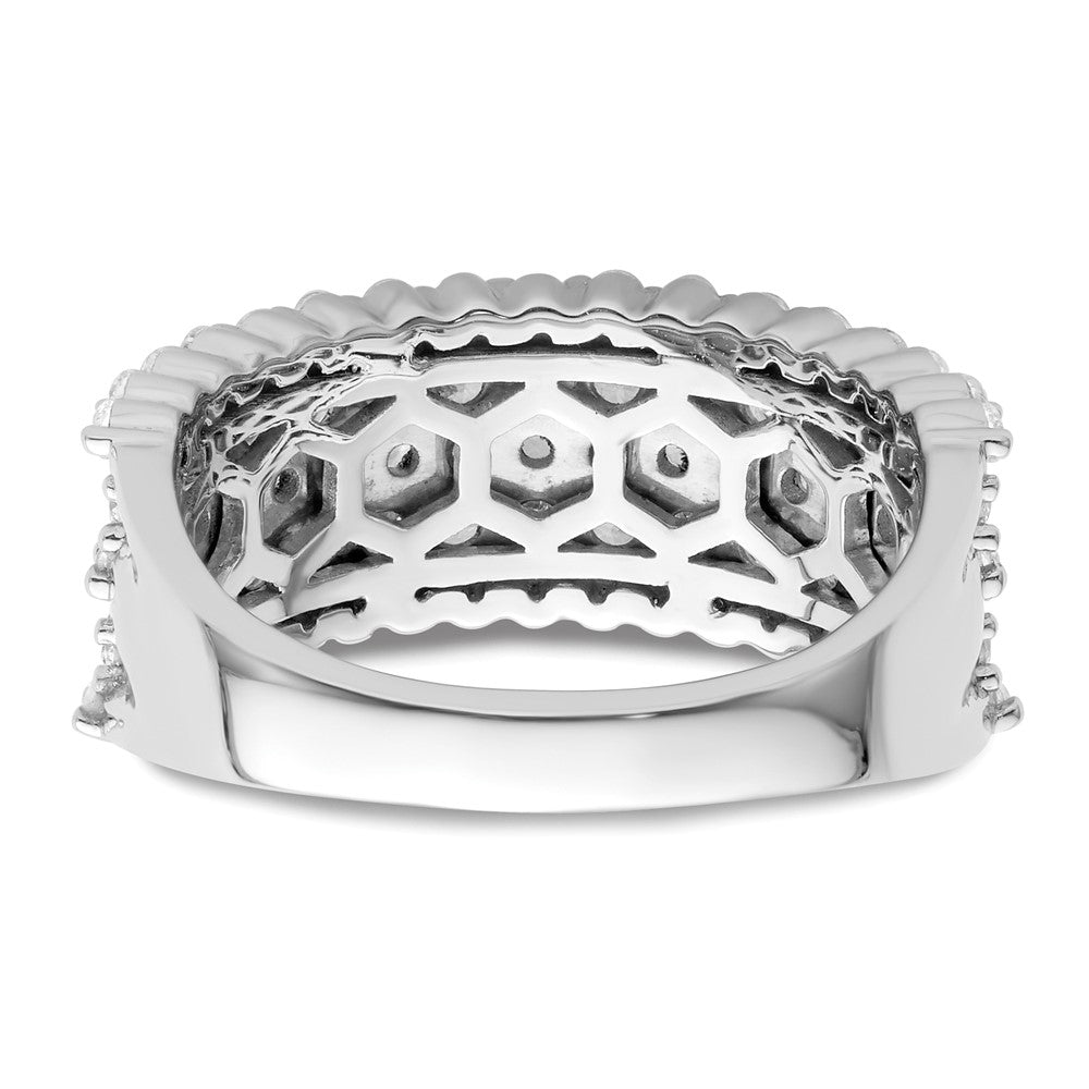 14k White Gold 1 1/2 Ct. Lab Grown Diamond VS/SI+ G+ Complete Fashion Band