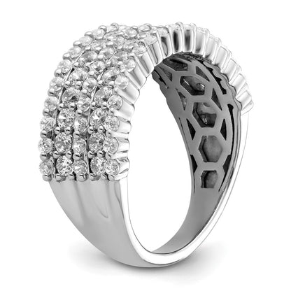 14k White Gold 1 1/2 Ct. Lab Grown Diamond VS/SI+ G+ Complete Fashion Band